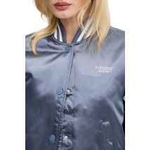 TOMMY JEANS SCRIPT VARSITY JACKET ΜΠΟΥΦΑΝ ΓΥΝΑΙΚΕΙΟ BLUE