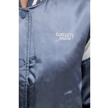TOMMY JEANS SCRIPT VARSITY JACKET ΜΠΟΥΦΑΝ ΓΥΝΑΙΚΕΙΟ BLUE