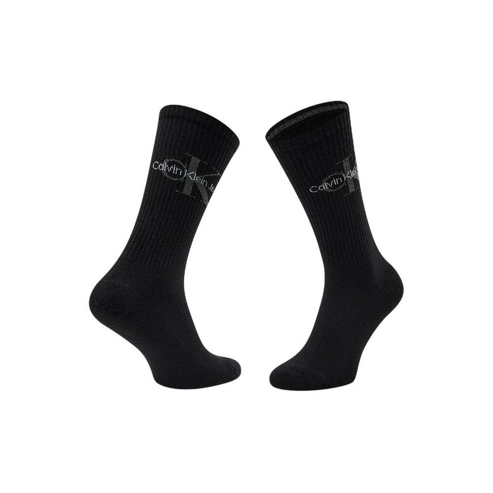 CALVIN KLEIN MEN SOCK 1P RIB ΚΑΛΤΕΣ ΑΝΔΡΙΚΕΣ BLACK