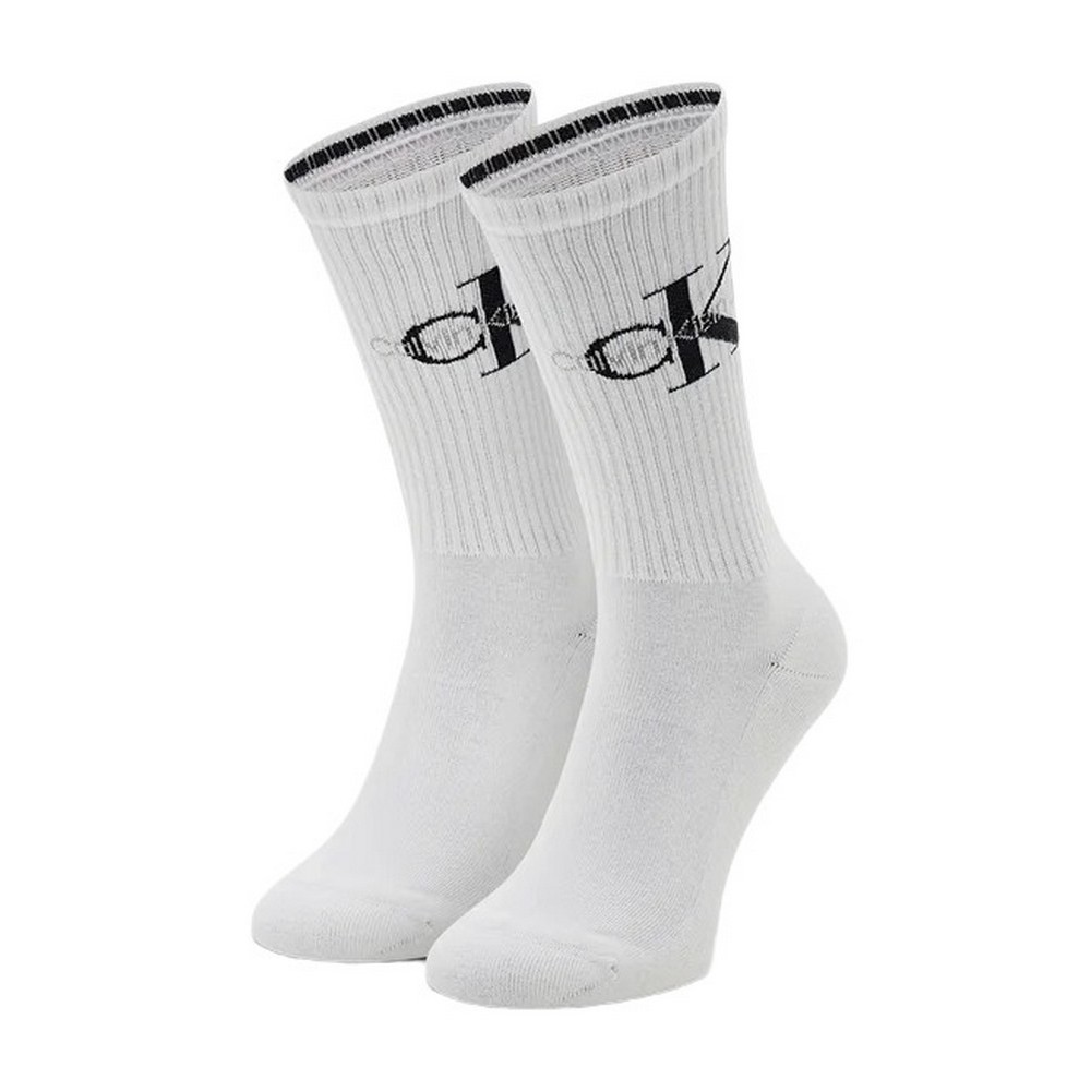 CALVIN KLEIN MEN SOCK 1P RIB ΚΑΛΤΕΣ ΑΝΔΡΙΚΕΣ WHITE