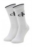 CALVIN KLEIN MEN SOCK 1P RIB ΚΑΛΤΕΣ ΑΝΔΡΙΚΕΣ WHITE