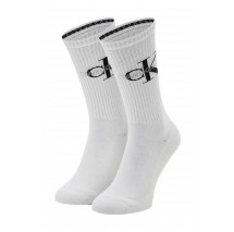 CALVIN KLEIN MEN SOCK 1P RIB ΚΑΛΤΕΣ ΑΝΔΡΙΚΕΣ WHITE
