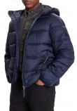 TOMMY JEANS HOODED LOGO PUFFER EXT ΜΠΟΥΦΑΝ ΑΝΔΡΙΚΟ NAVY