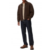CALVIN KLEIN COOLING SPACER FZ SHIRT JACKE ΖΑΚΕΤΑ ΦΟΥΤΕΡ ΑΝΔΡΙΚΗ DARK BROWN