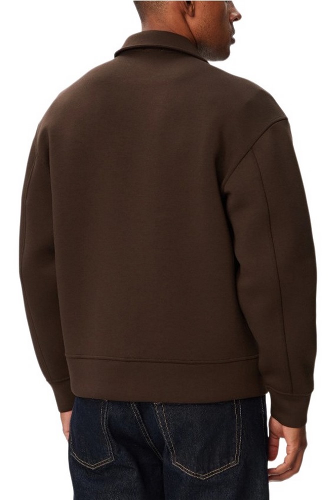 CALVIN KLEIN COOLING SPACER FZ SHIRT JACKE ΖΑΚΕΤΑ ΦΟΥΤΕΡ ΑΝΔΡΙΚΗ DARK BROWN