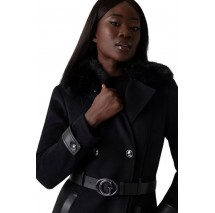 GUESS AMELIA DOUBLE BREAST ΠΑΛΤΟ ΓΥΝΑΙΚΕΙΟ BLACK GUESS AMELIA DOUBLE BREAST ΠΑΛΤΟ ΓΥΝΑΙΚΕΙΟ BLACK