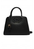 GUESS ISOLA 3 COMP SATCHEL ΤΣΑΝΤΑ ΓΥΝΑΙΚΕΙΑ BLACK