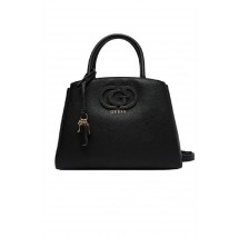 GUESS ISOLA 3 COMP SATCHEL ΤΣΑΝΤΑ ΓΥΝΑΙΚΕΙΑ BLACK