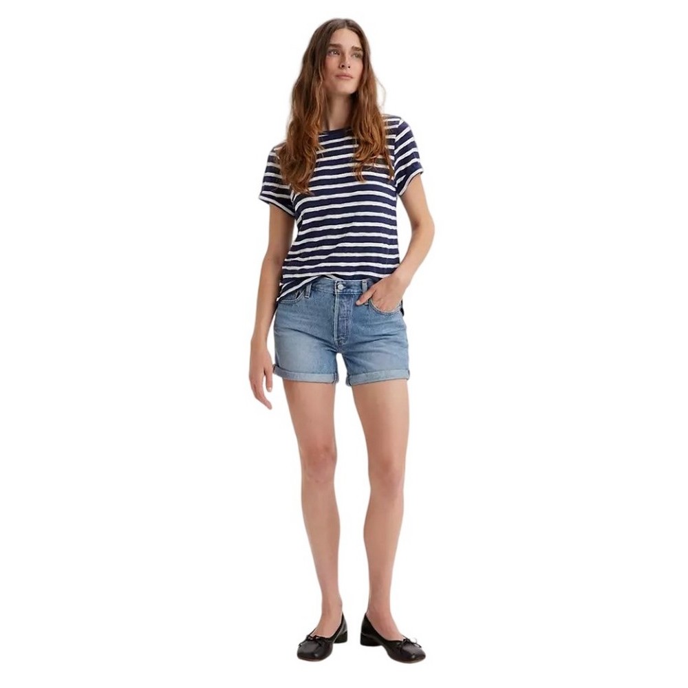 LEVI'S 501® ROLLED SHORT ΣΟΡΤΣ ΓΥΝΑΙΚΕΙΟ BLUΕ DENIM