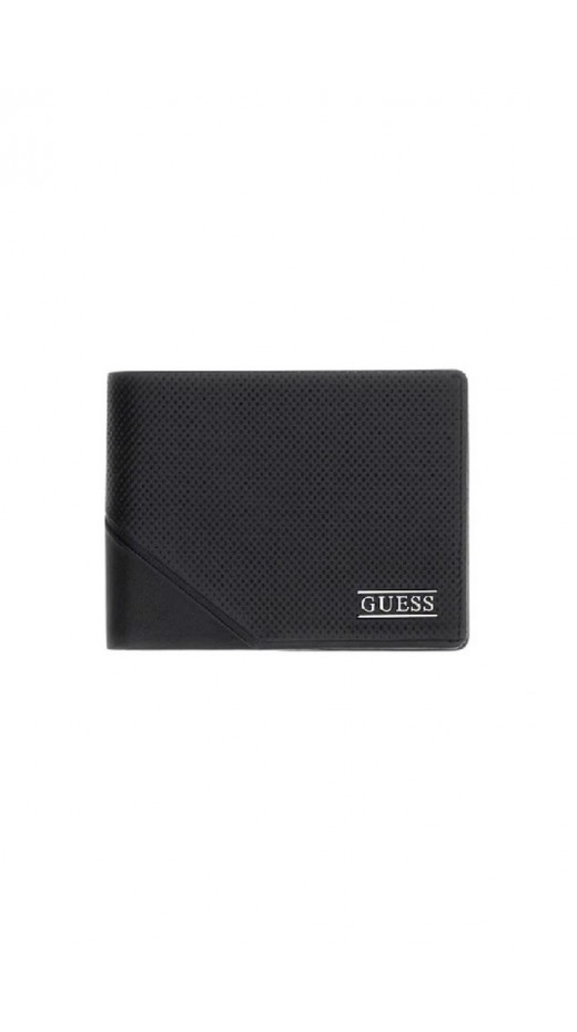 GUESS BOSTON BIFOLD SMBOSPLEA20 ΠΟΡΤΟΦΟΛΙ ΑΝΔΡΙΚΟ BLACK