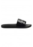 CALVIN KLEIN JEANS SLIDE SILVER MONOGRAM ΠΑΝΤΟΦΛΑ ΓΥΝΑΙΚΕΙΑ BLACK