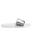 CALVIN KLEIN JEANS SLIDE SILVER MONOGRAM ΠΑΝΤΟΦΛΑ ΓΥΝΑΙΚΕΙΑ SILVER