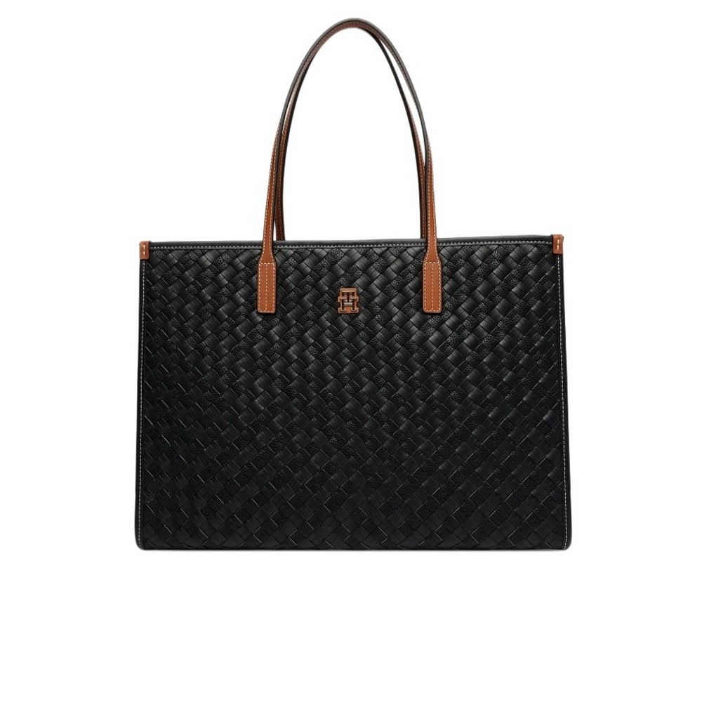 TOMMY HILFIGER CITY TOTE ΤΣΑΝΤΑ ΓΥΝΑΙΚΕΙΑ BLACK