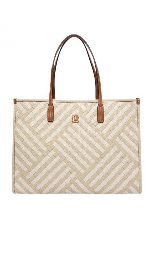 TOMMY HILFIGER CITY TOTE ΤΣΑΝΤΑ ΓΥΝΑΙΚΕΙΑ NEUTRAL