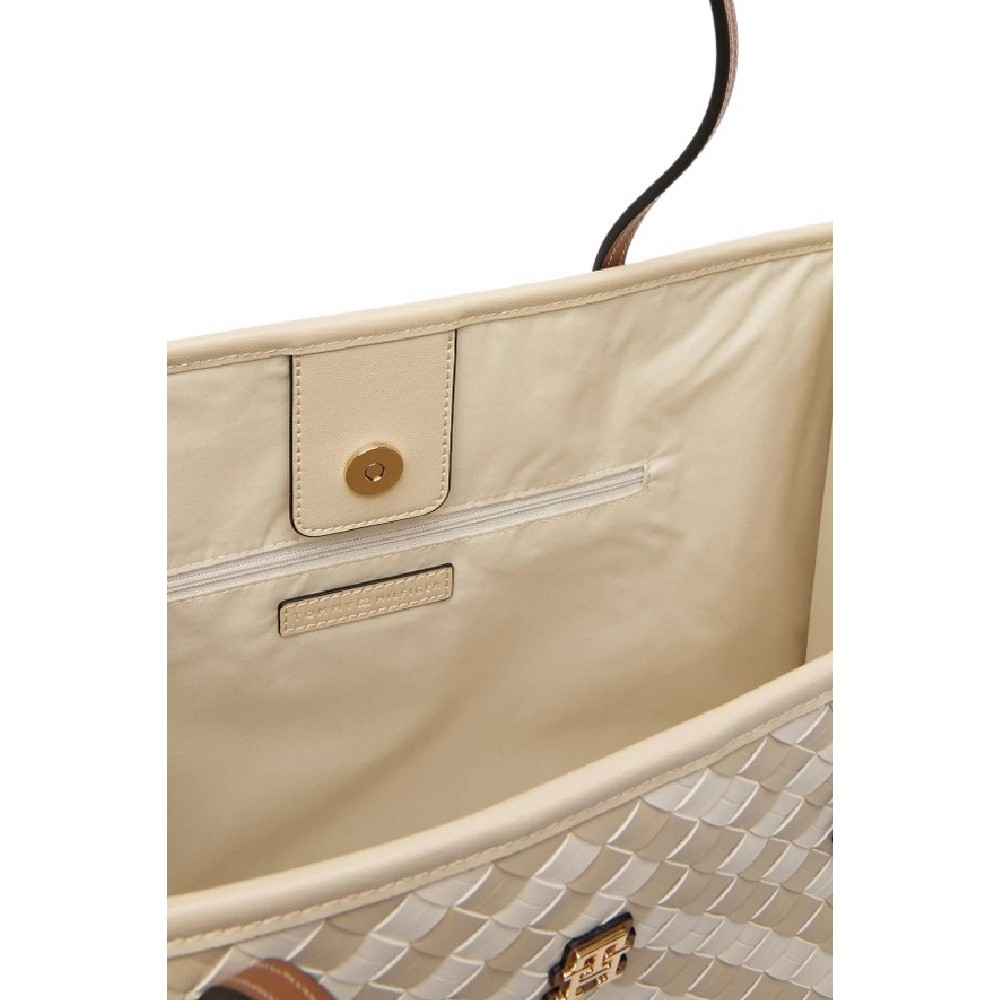 TOMMY HILFIGER CITY TOTE ΤΣΑΝΤΑ ΓΥΝΑΙΚΕΙΑ NEUTRAL