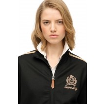 SUPERDRY D3 SDSW COUNTRY CLUB TRACK TOP ΦΟΥΤΕΡ ΖΑΚΕΤΑ ΓΥΝΑΙΚΕΙΑ BLACK