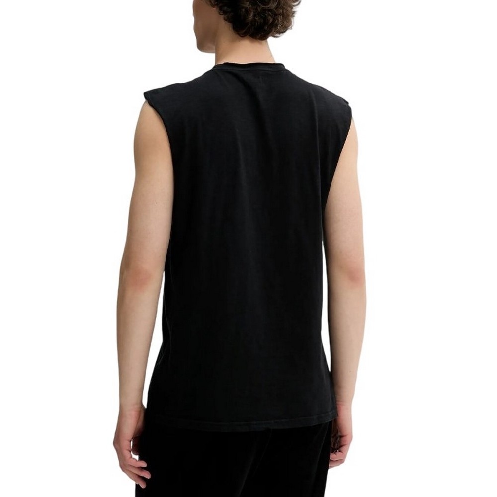 SUPERDRY D3 OVIN RAW EDGE SLUB TANK ΑΜΑΝΙΚΗ ΜΠΛΟΥΖΑ ΑΝΔΡΙΚΗ BLACK