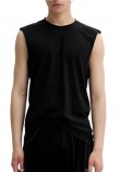SUPERDRY D3 OVIN RAW EDGE SLUB TANK ΑΜΑΝΙΚΗ ΜΠΛΟΥΖΑ ΑΝΔΡΙΚΗ BLACK