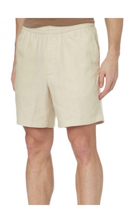 CALVIN KLEIN STRAIGHT LINEN 7" PULL ON SHORT ΣΟΡΤΣ ΑΝΔΡΙΚΟ SAND