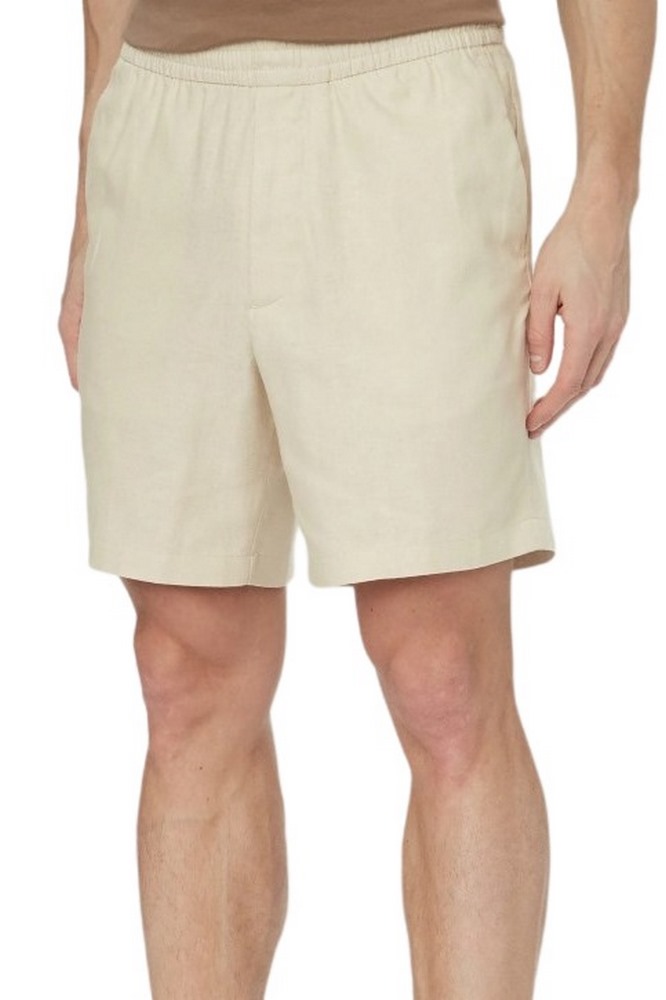 CALVIN KLEIN STRAIGHT LINEN 7" PULL ON SHORT ΣΟΡΤΣ ΑΝΔΡΙΚΟ SAND