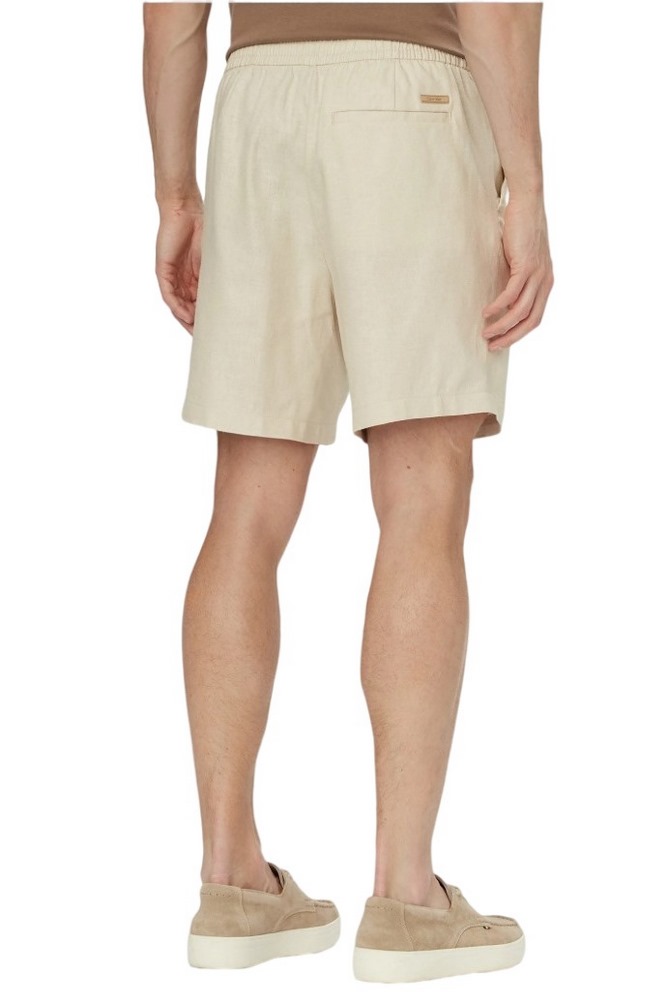 CALVIN KLEIN STRAIGHT LINEN 7" PULL ON SHORT ΣΟΡΤΣ ΑΝΔΡΙΚΟ SAND
