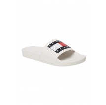 TOMMY JEANS POOL SLIDE ESS ΠΑΝΤΟΦΛΕΣ ΑΝΔΡΙΚΕΣ WHITE