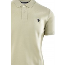 U.S POLO ASSN  41029 POLO T-SHIRT ΜΠΛΟΥΖΑ ΑΝΔΡΙΚΗ BEIGE