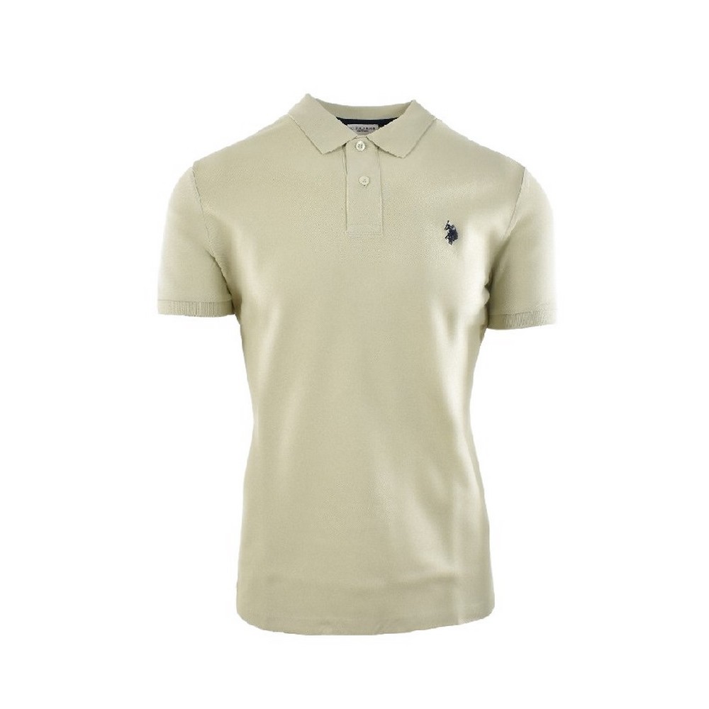 U.S POLO ASSN  41029 POLO T-SHIRT ΜΠΛΟΥΖΑ ΑΝΔΡΙΚΗ BEIGE