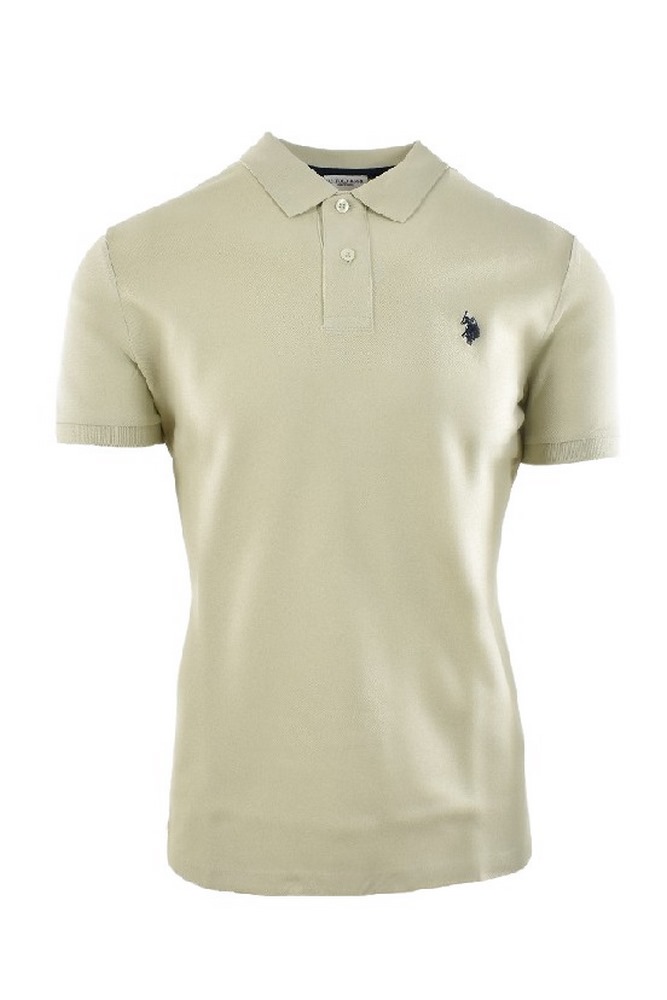 U.S POLO ASSN  41029 POLO T-SHIRT ΜΠΛΟΥΖΑ ΑΝΔΡΙΚΗ BEIGE