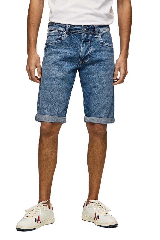 PEPE  JEANS CASH SHORT ΒΕΡΜΟΥΔΑ ΑΝΔΡΙΚΗ BLUΕ DENIM