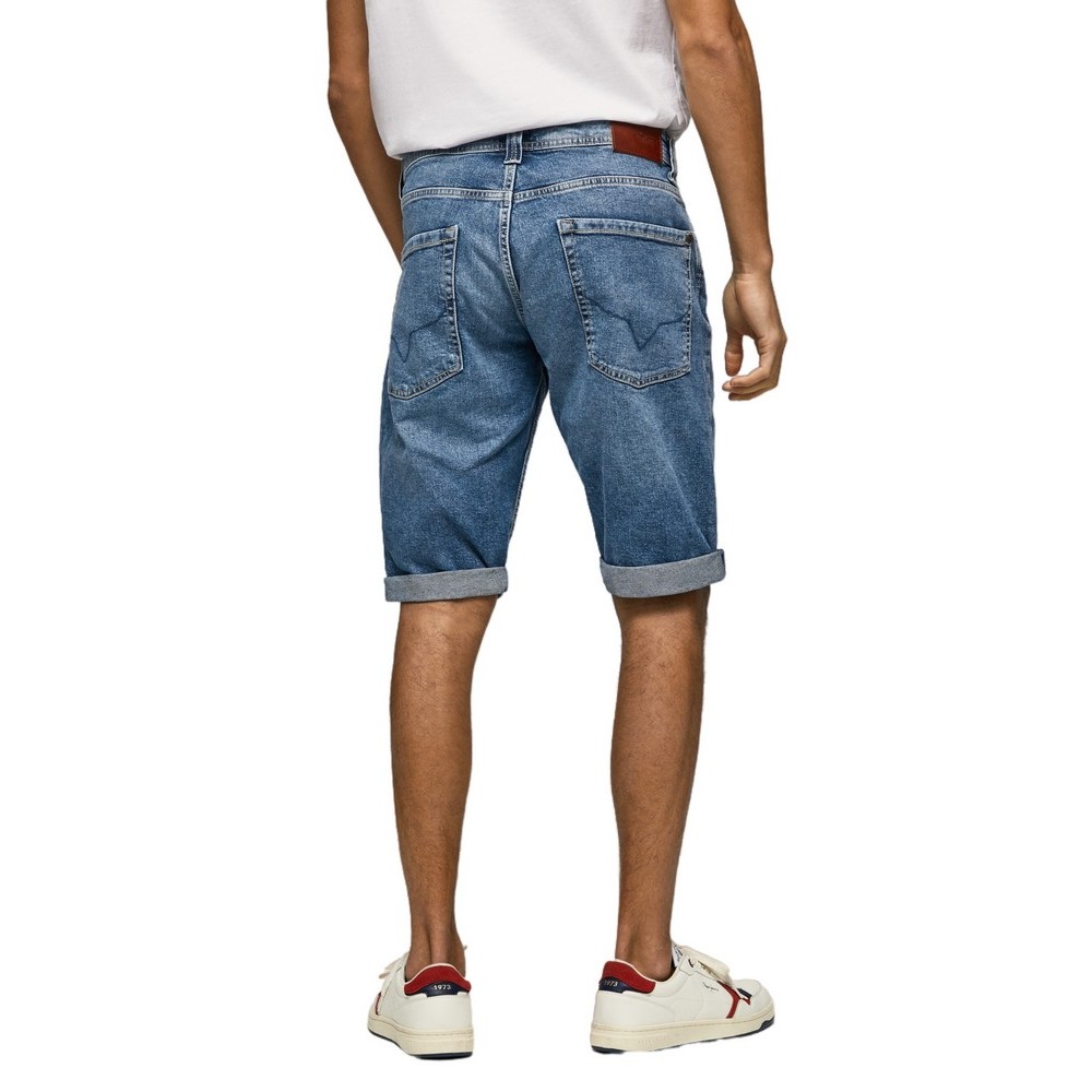 PEPE  JEANS CASH SHORT ΒΕΡΜΟΥΔΑ ΑΝΔΡΙΚΗ BLUΕ DENIM