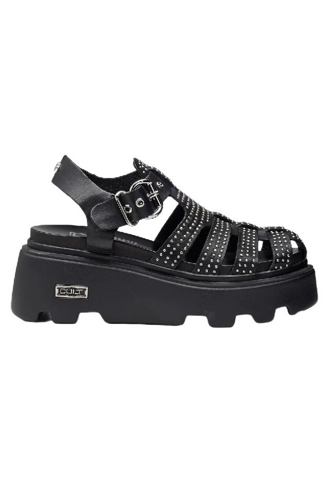 CULT NEW ROCK BLACK/SILVER STUDS ΠΕΔΙΛΟ ΓΥΝΑΙΚΕΙΟ BLACK