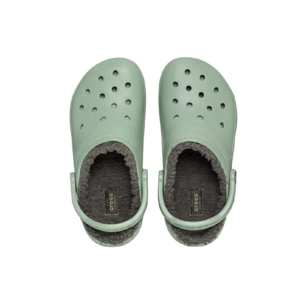CROCS CLASSIC LINED CLOG UNISEX ΠΕΔΙΛΟ GREEN