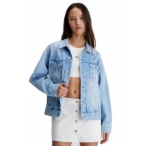 CALVIN KLEIN JEANS DAD DENIM JACKET ΜΠΟΥΦΑΝ ΓΥΝΑΙΚΕΙΟ BLUΕ DENIM