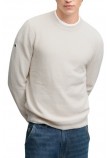 SUPERDRY TEXTURE KNIT SWEATER ΜΠΛΟΥΖΑ ΠΛΕΚΤΗ ΑΝΔΡΙΚΗ OFF WHITE