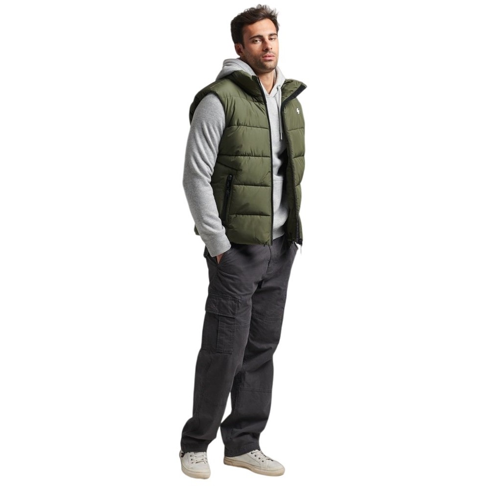 ΜΠΟΥΦΑΝ -ΓΙΛΕΚΟ 1 SPORTS PUFFER ΑΝΔΡΙΚΟ SUPERDRY KHAKI