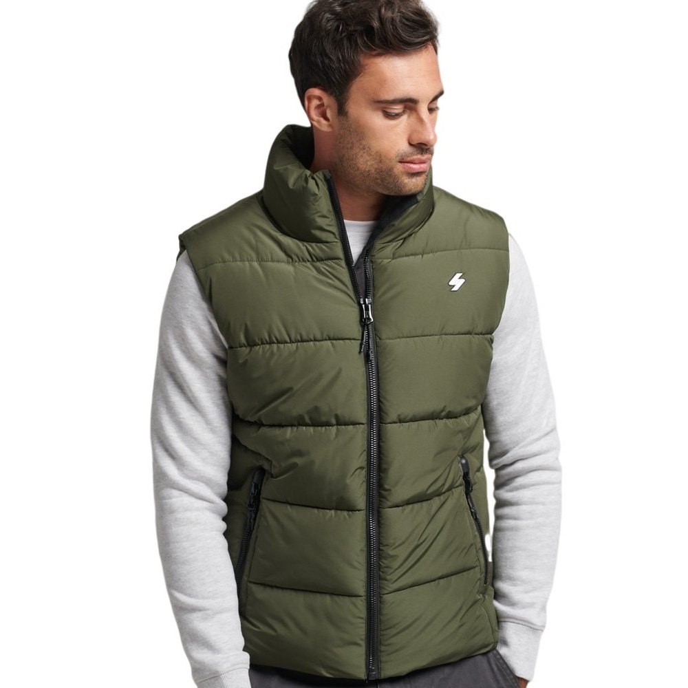 ΜΠΟΥΦΑΝ -ΓΙΛΕΚΟ 1 SPORTS PUFFER ΑΝΔΡΙΚΟ SUPERDRY KHAKI