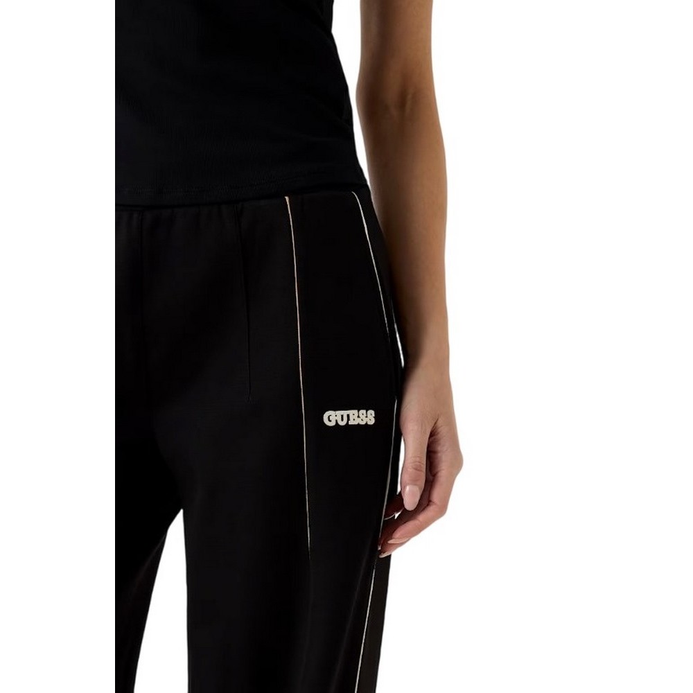 GUESS GEORGIA WIDE LEG PANTS ΦΟΡΜΑ ΓΥΝΑΙΚΕΙΑ BLACK