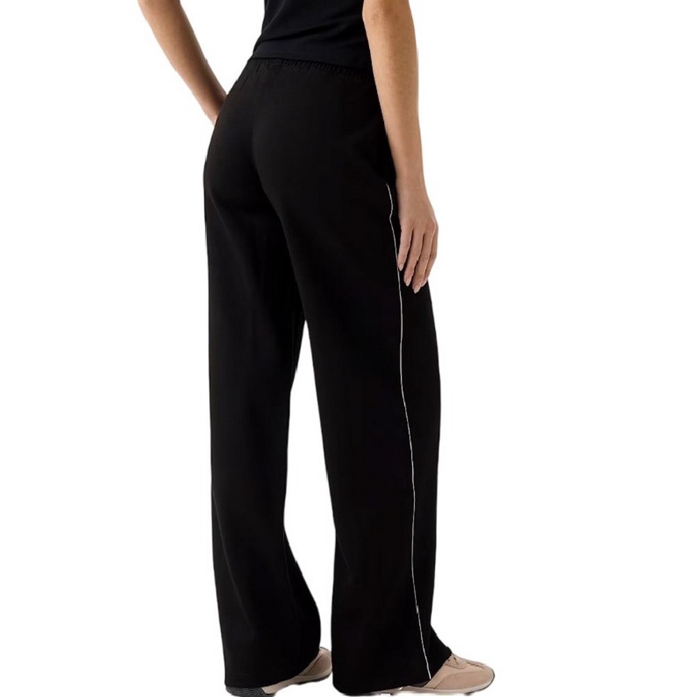 GUESS GEORGIA WIDE LEG PANTS ΦΟΡΜΑ ΓΥΝΑΙΚΕΙΑ BLACK