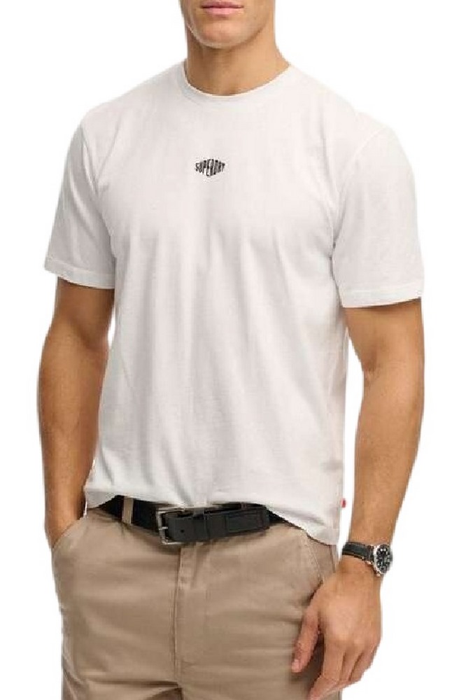 SUPERDRY D2 OVIN MICRO LOGO T-SHIRT ΜΠΛΟΥΖΑ ΑΝΔΡΙΚΗ WHITE