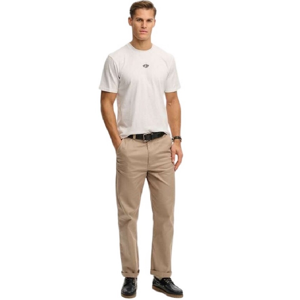 SUPERDRY D2 OVIN MICRO LOGO T-SHIRT ΜΠΛΟΥΖΑ ΑΝΔΡΙΚΗ WHITE