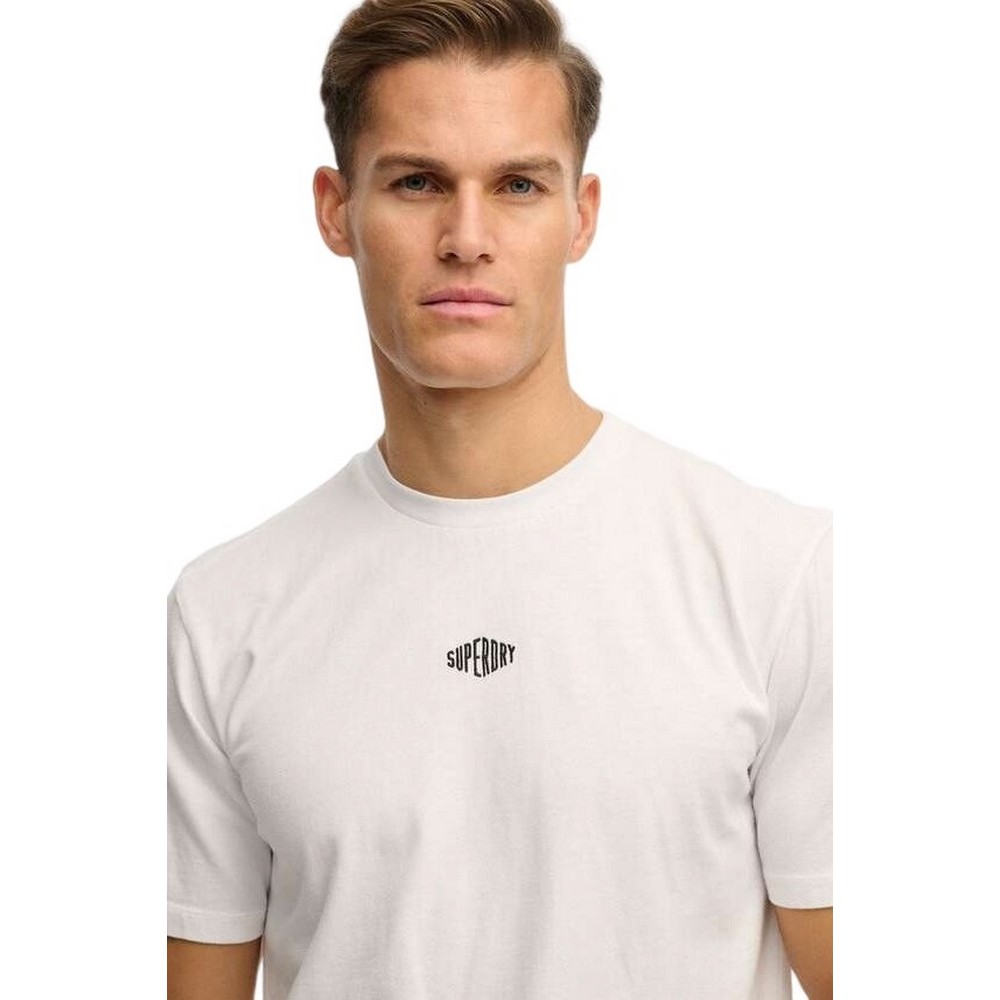 SUPERDRY D2 OVIN MICRO LOGO T-SHIRT ΜΠΛΟΥΖΑ ΑΝΔΡΙΚΗ WHITE