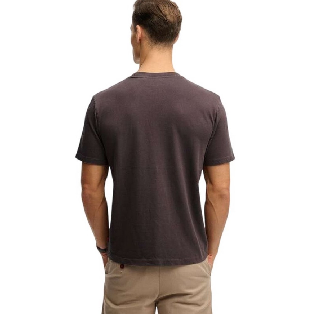 SUPERDRY D2 OVIN MICRO LOGO T-SHIRT ΜΠΛΟΥΖΑ ΑΝΔΡΙΚΗ BROWN