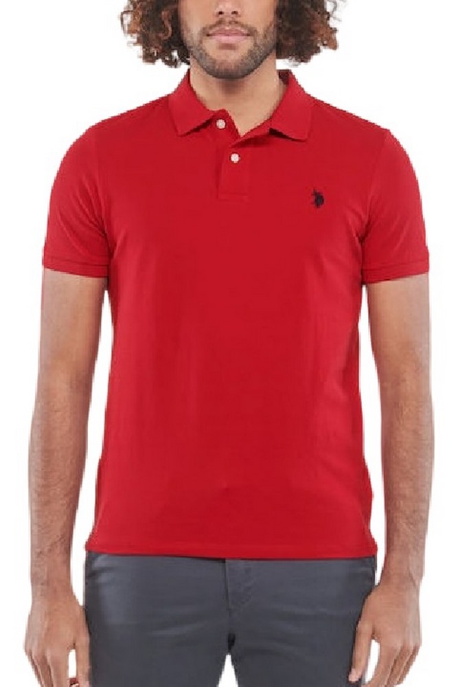 U. S POLO KING ΜΠΛΟΥΖΑ POLO ΑΝΔΡΙΚΗ RED