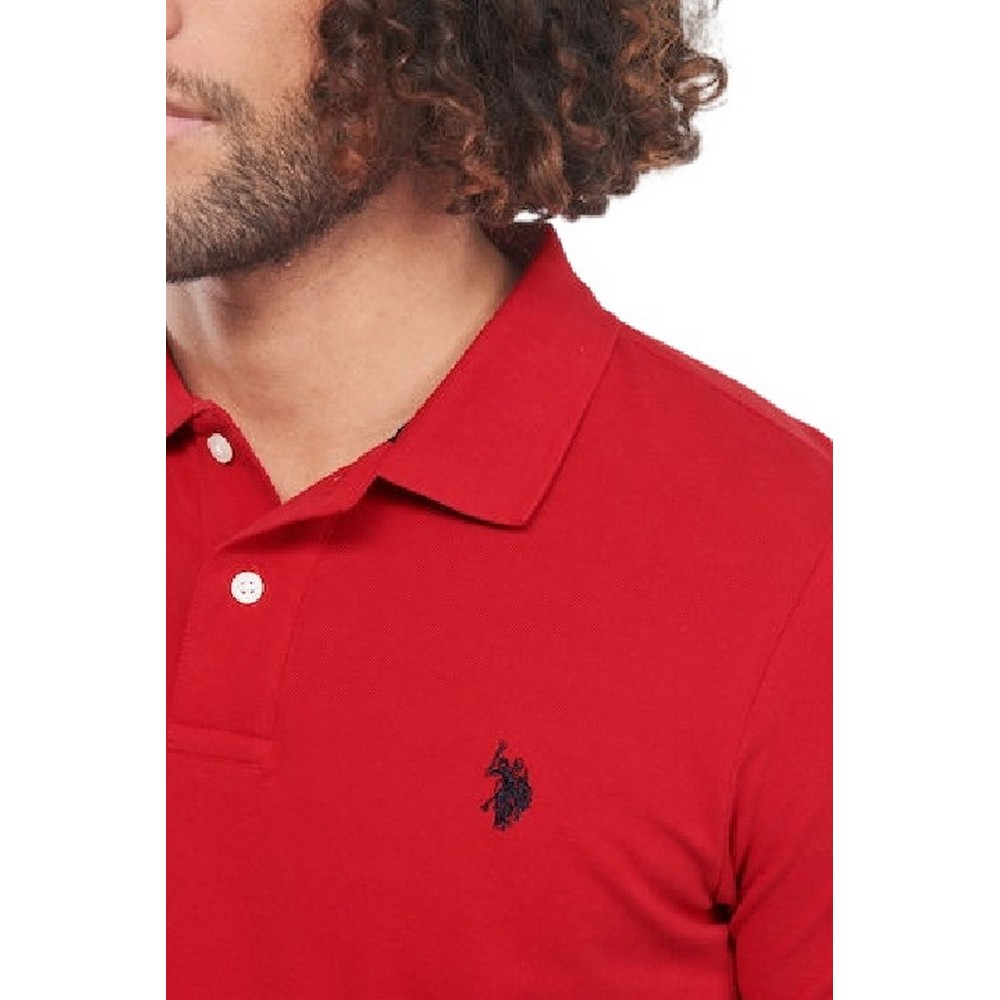 U. S POLO KING ΜΠΛΟΥΖΑ POLO ΑΝΔΡΙΚΗ RED