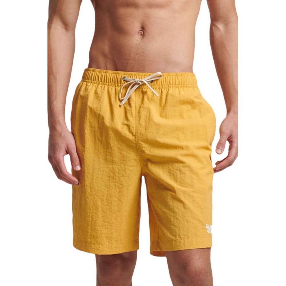 SUPERDRY D2 OVIN VINTAGE SWIMSHORT ΜΑΓΙΟ ΑΝΔΡΙΚΟ MUSTARD