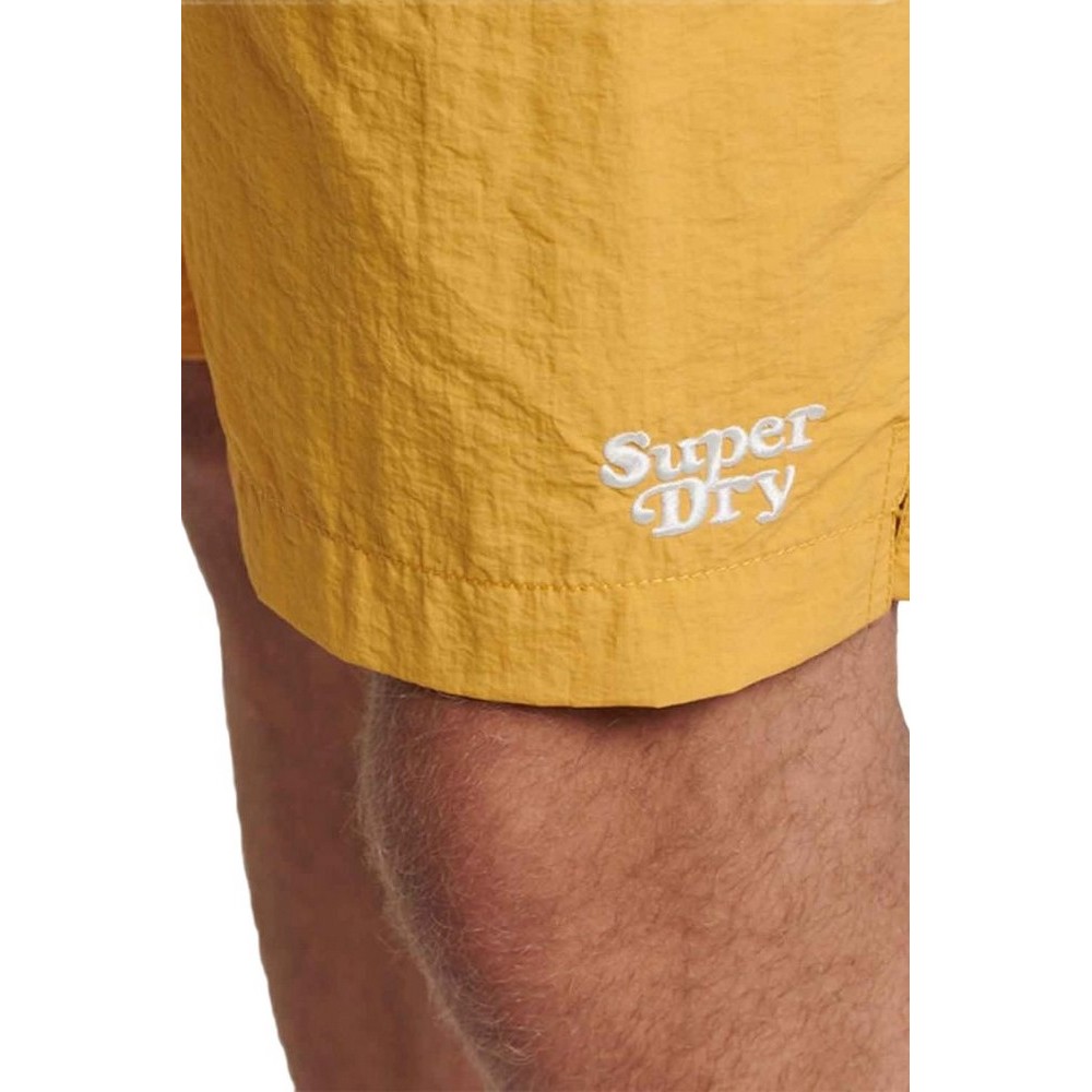 SUPERDRY D2 OVIN VINTAGE SWIMSHORT ΜΑΓΙΟ ΑΝΔΡΙΚΟ MUSTARD