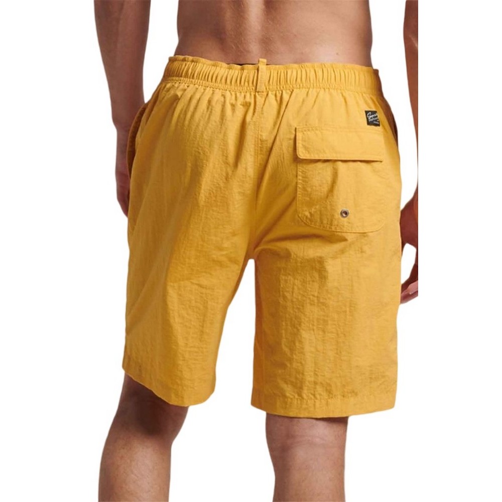 SUPERDRY D2 OVIN VINTAGE SWIMSHORT ΜΑΓΙΟ ΑΝΔΡΙΚΟ MUSTARD