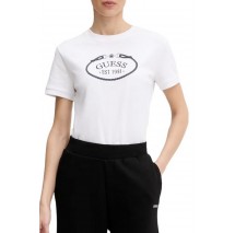 GUESS ROSALBA CN T-SHIRT ΜΠΛΟΥΖΑ ΓΥΝΑΙΚΕΙΑ WHITE
