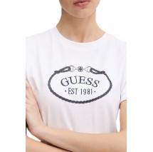 GUESS ROSALBA CN T-SHIRT ΜΠΛΟΥΖΑ ΓΥΝΑΙΚΕΙΑ WHITE